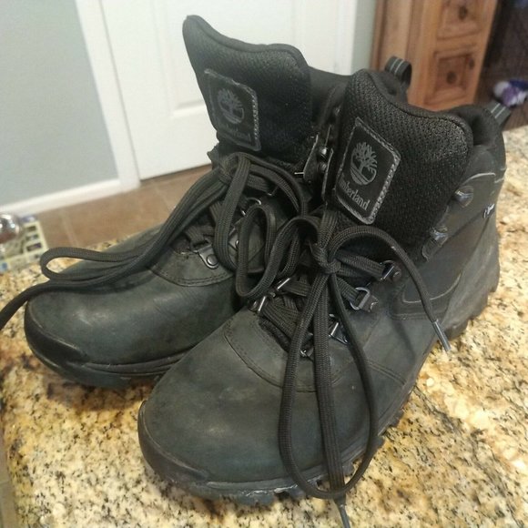 Timberland Men\'s Mt.Maddsen WP Mid Hiking Boots Black 2731R SIZE 9.5